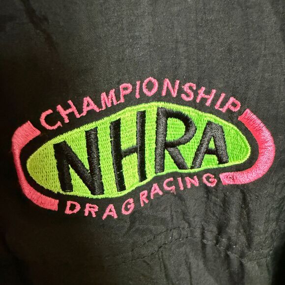 VTG 90s Sports Service NHRA Championship Drag Racing Color Block Windbreaker XXL - Picture 4 of 7